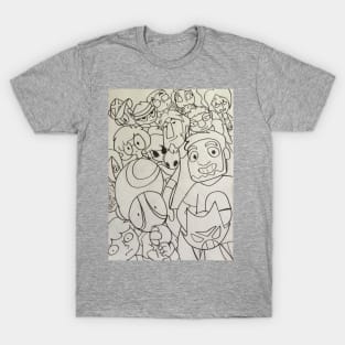 THE PIZZA PARTY PODCAST fanart shirt 1-14 members T-Shirt